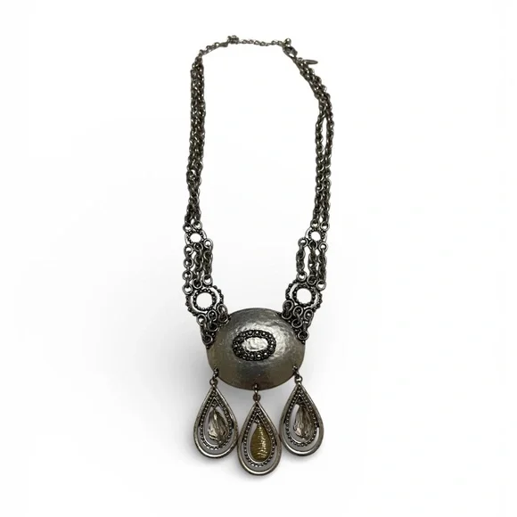 Chico's Intricate Silver Necklace - Picture 4 of 4